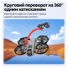Квадрокоптер XKJ K100 MAX MINI — складаний міні-дрон з HD-камерою, FPV, Optical Flow, повним захистом пропелерів, пультом з екраном 3.15″, до 10 хвилин польоту, дальністю до 80 м, сірий